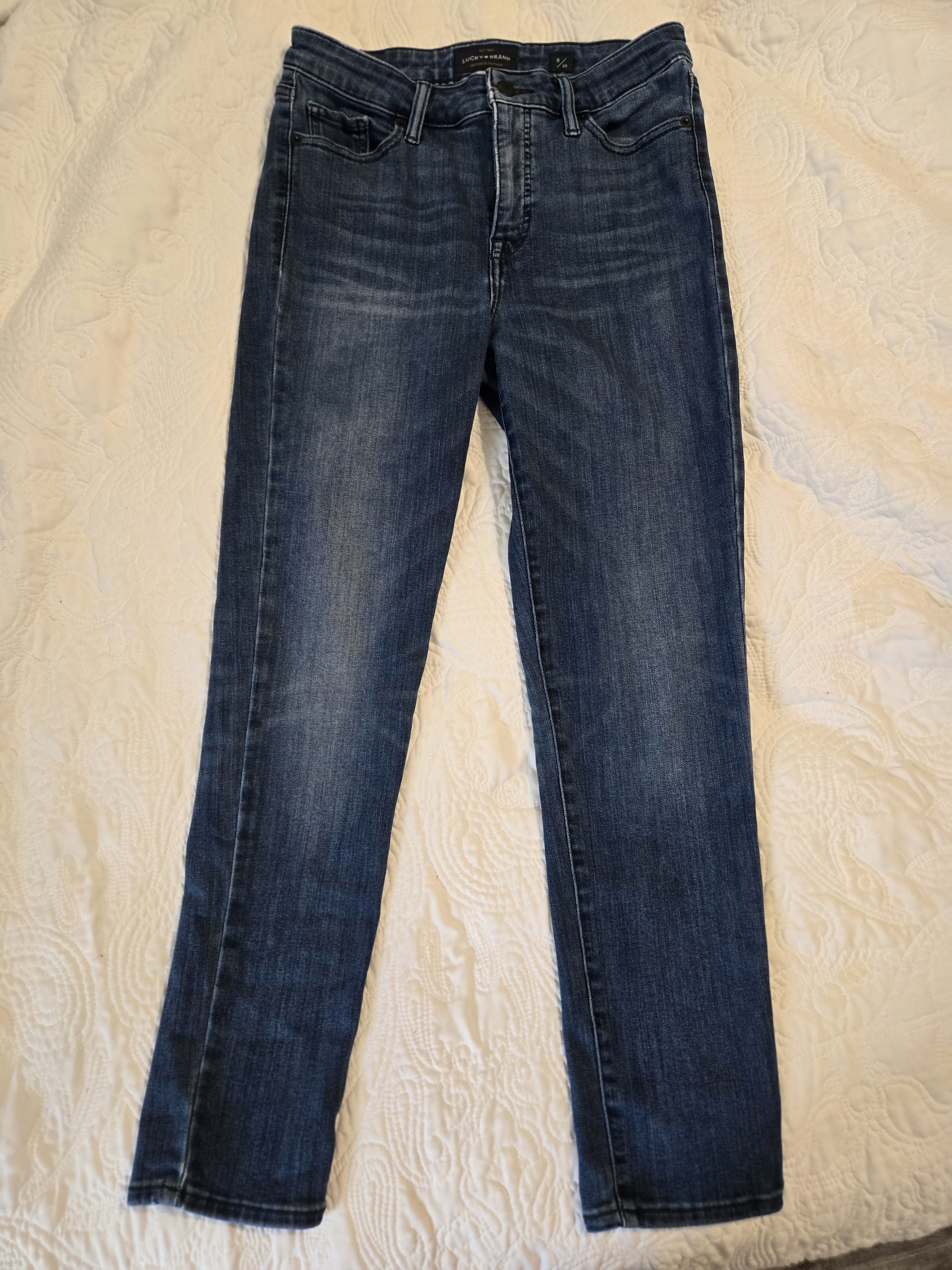 Lucky Brand Hayden Skinny Jeans In Dark Denim